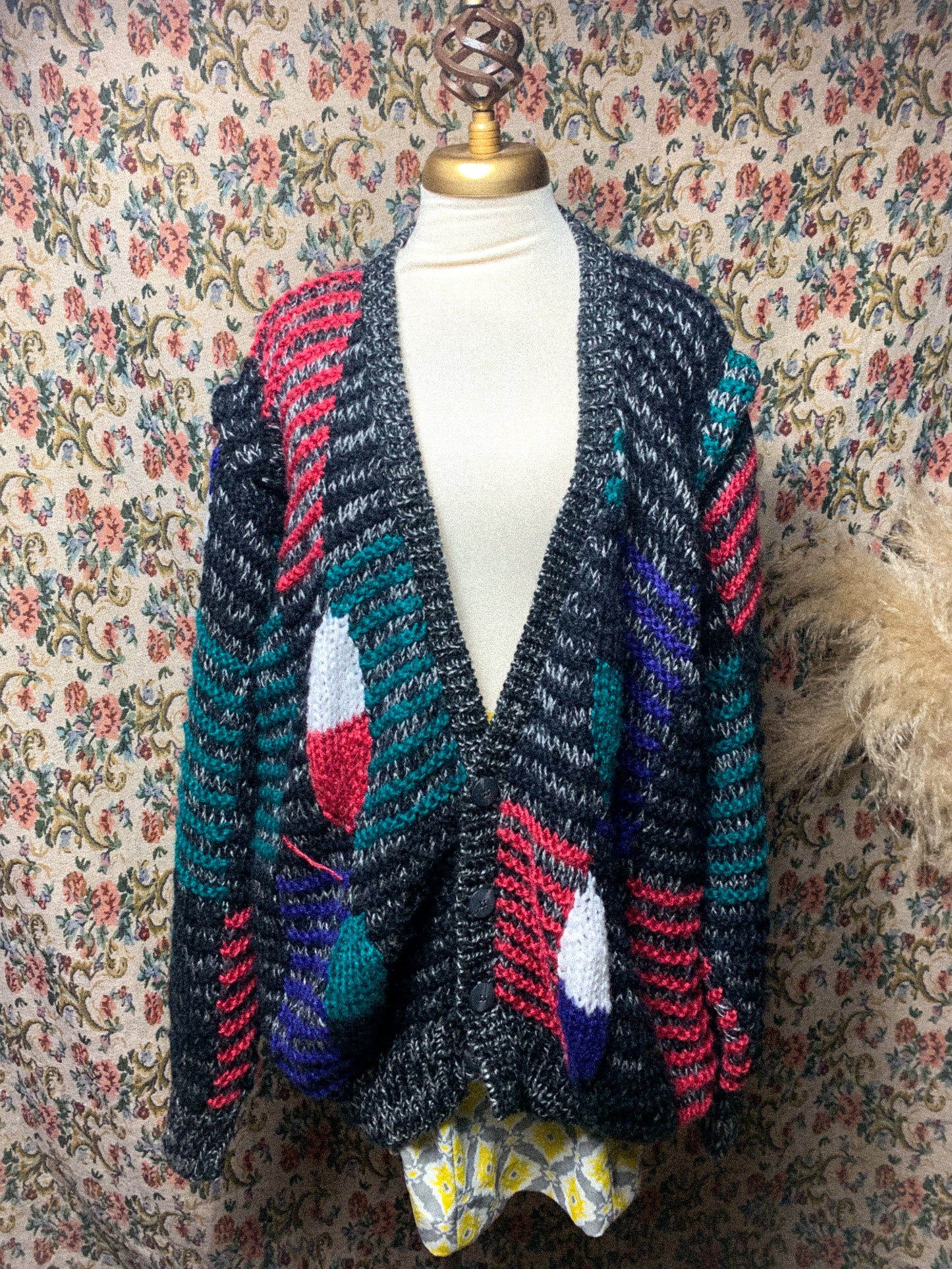 Sueter puffy tejido 80s