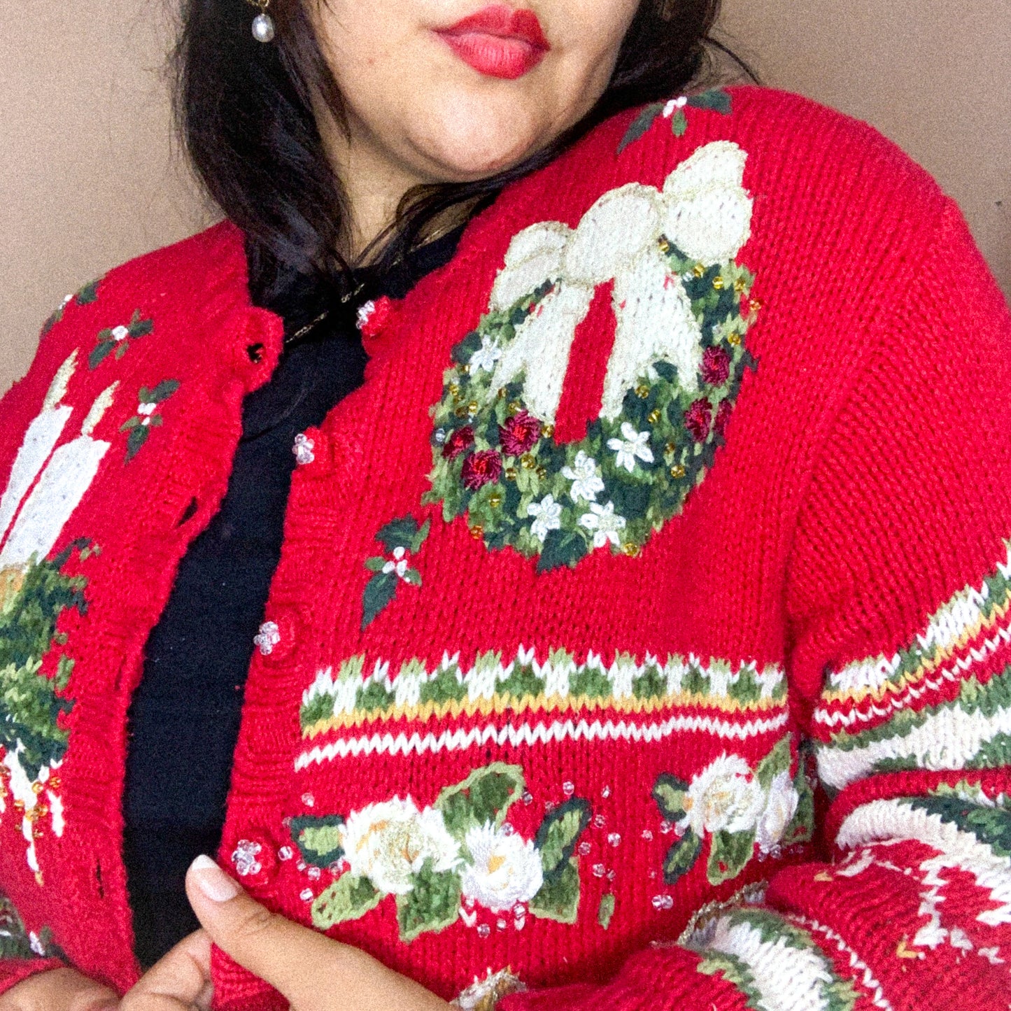 Suéter vintage ugly Christmas sweater