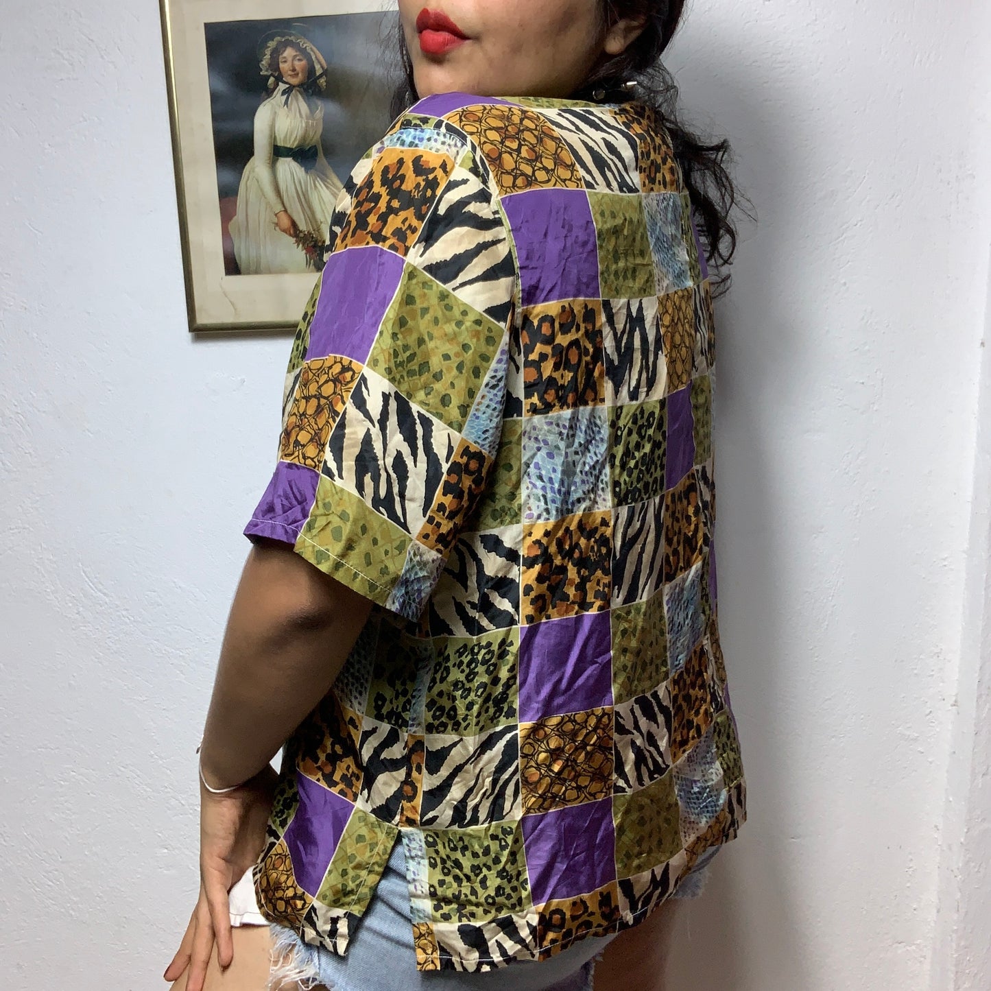 Blusa 90s leopard