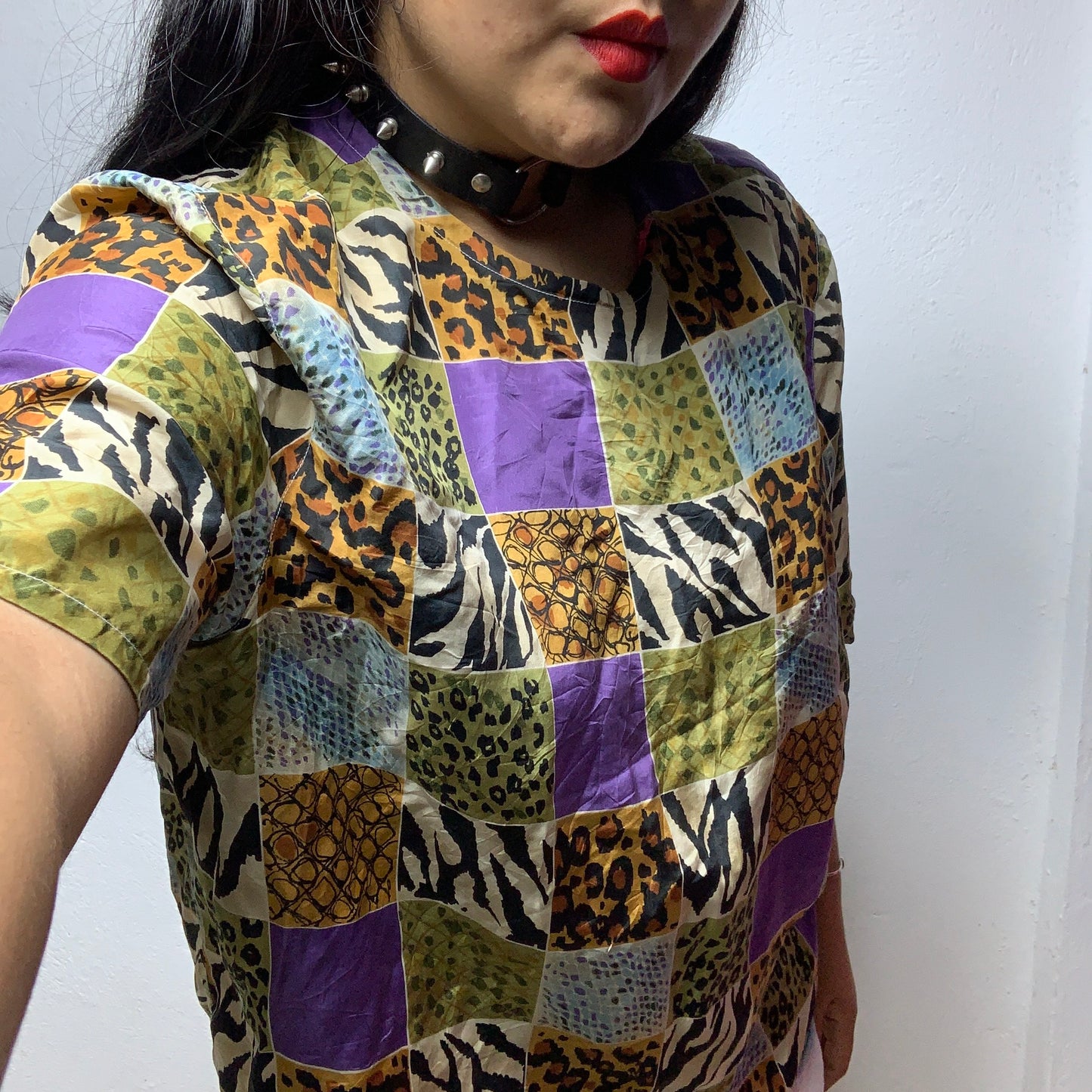 Blusa 90s leopard