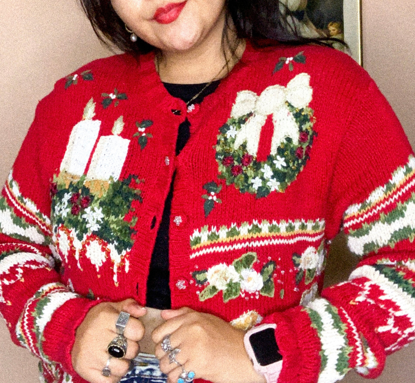 Suéter vintage ugly Christmas sweater