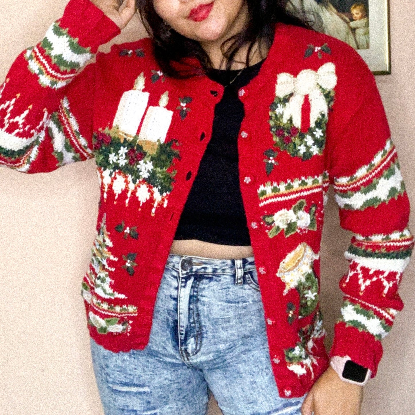 Suéter vintage ugly Christmas sweater