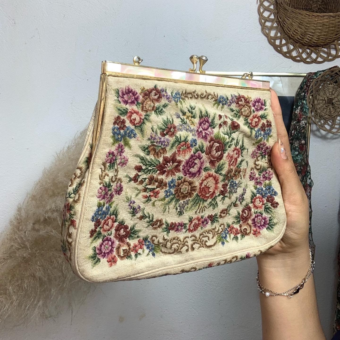 Bolso de gobelino vintage