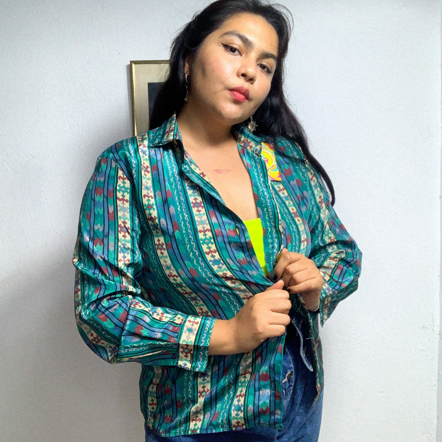 Camisa vintage western 1990 talla M